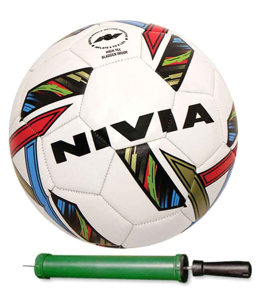 Nivia Revolvo Size-5 With Pump Football White Football Size- 5 available at snapdeal for Rs.649