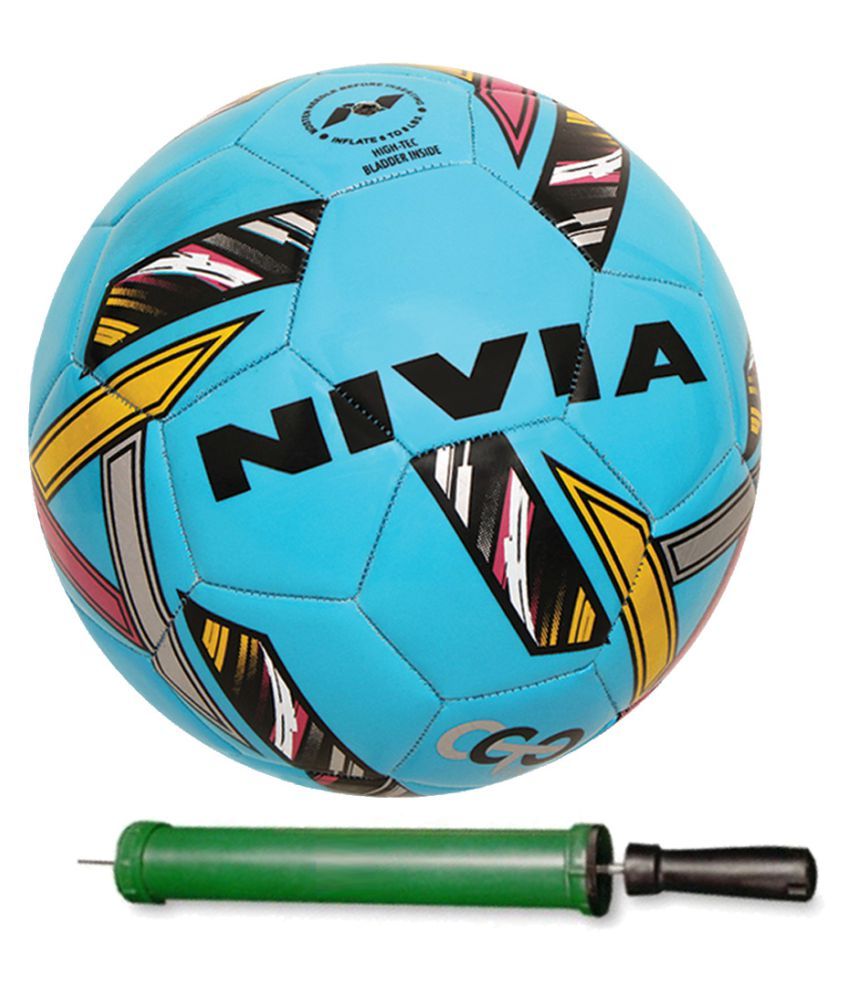 Nivia Revolvo Size-5 With Pump Blue Football Size- 5 available at snapdeal for Rs.649