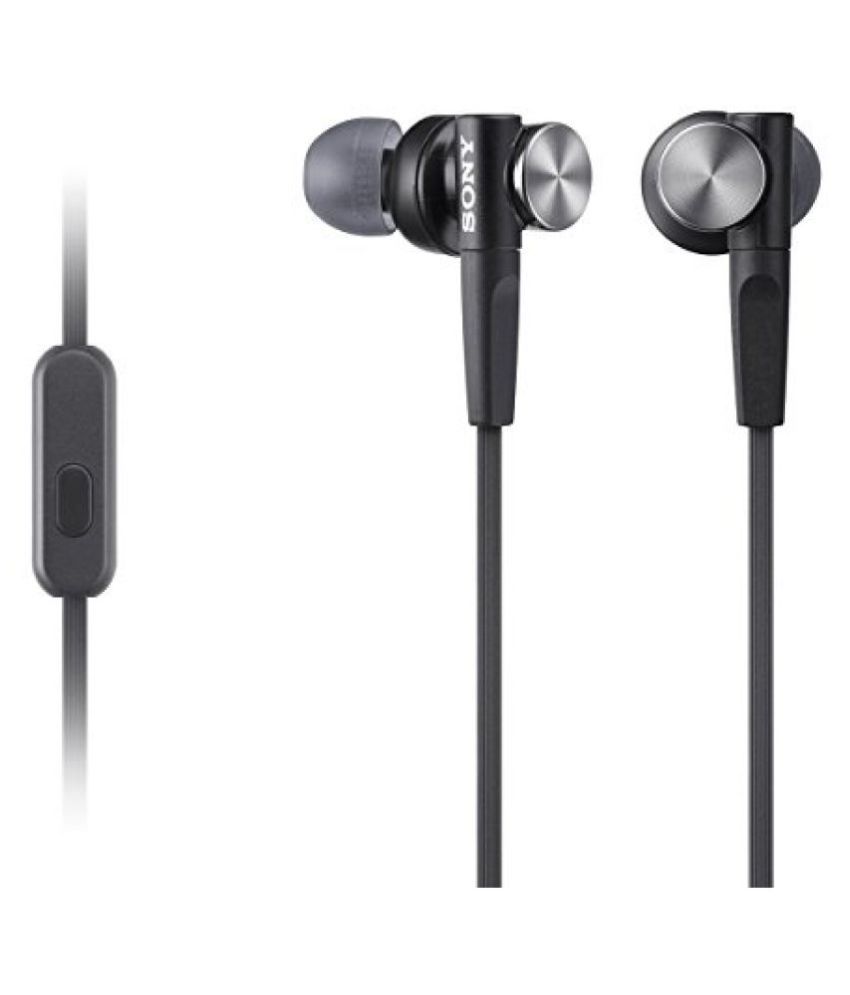 Sony Mdr-xb50ap In-ear Extra Bass Headphones With Mic (black) available at snapdeal for Rs.2449