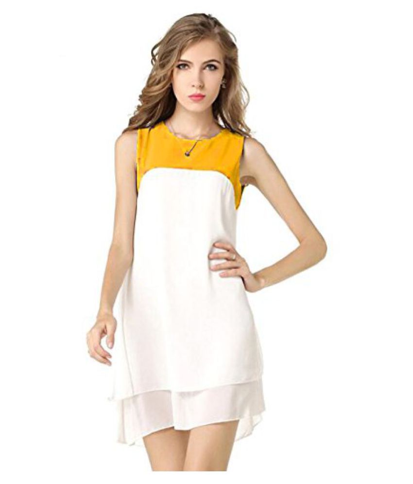 Swagg India For Girl's Cream Yellow Classical Tunic available at snapdeal for Rs.299