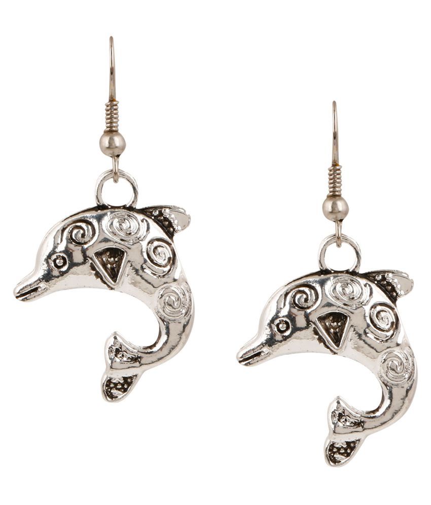Fine Jewellers Classic Ethnic Style Dolphin Shaped Earrings available at snapdeal for Rs.149