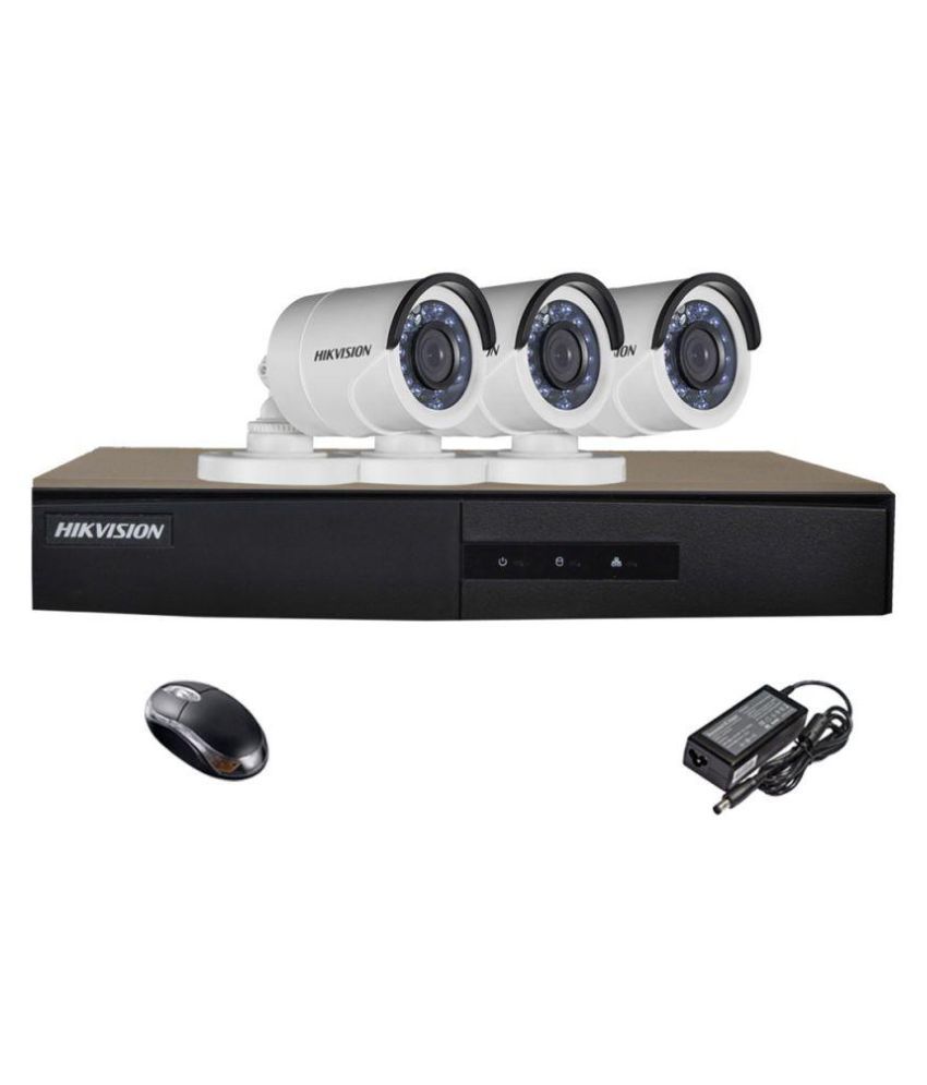 Hikvision Ds7204hghie12ce16cotirp03 720p Cctv Camera - Combo Of 3 available at snapdeal for Rs.7849