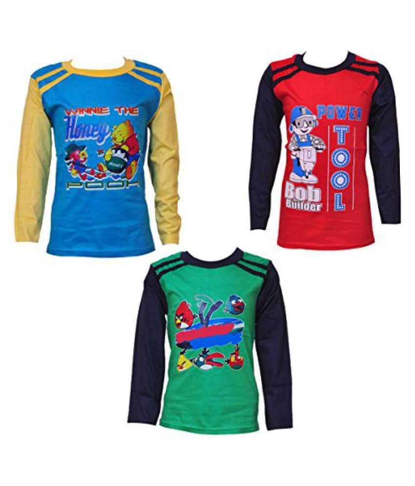 Kids Hoisery Full Sleeves Tshirt Combo - Pack Of 3 available at snapdeal for Rs.389