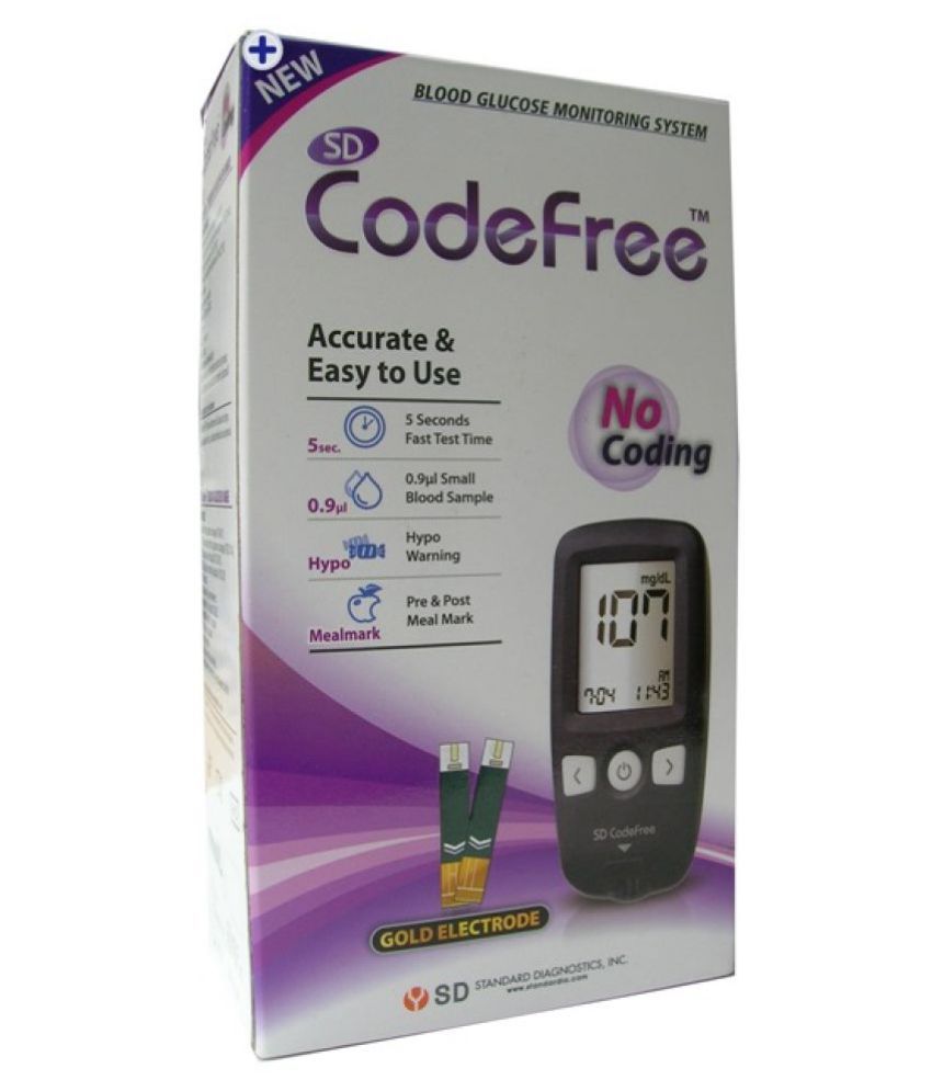 Sd Codefree Glucometer Kit(10 Strips Free) available at snapdeal for Rs.975