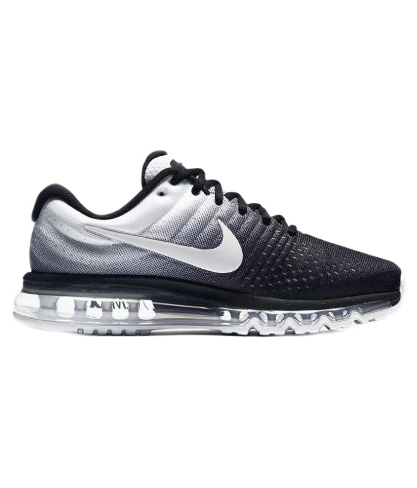 Nike Air Max 2017 Black Running Shoes available at snapdeal for Rs.3999