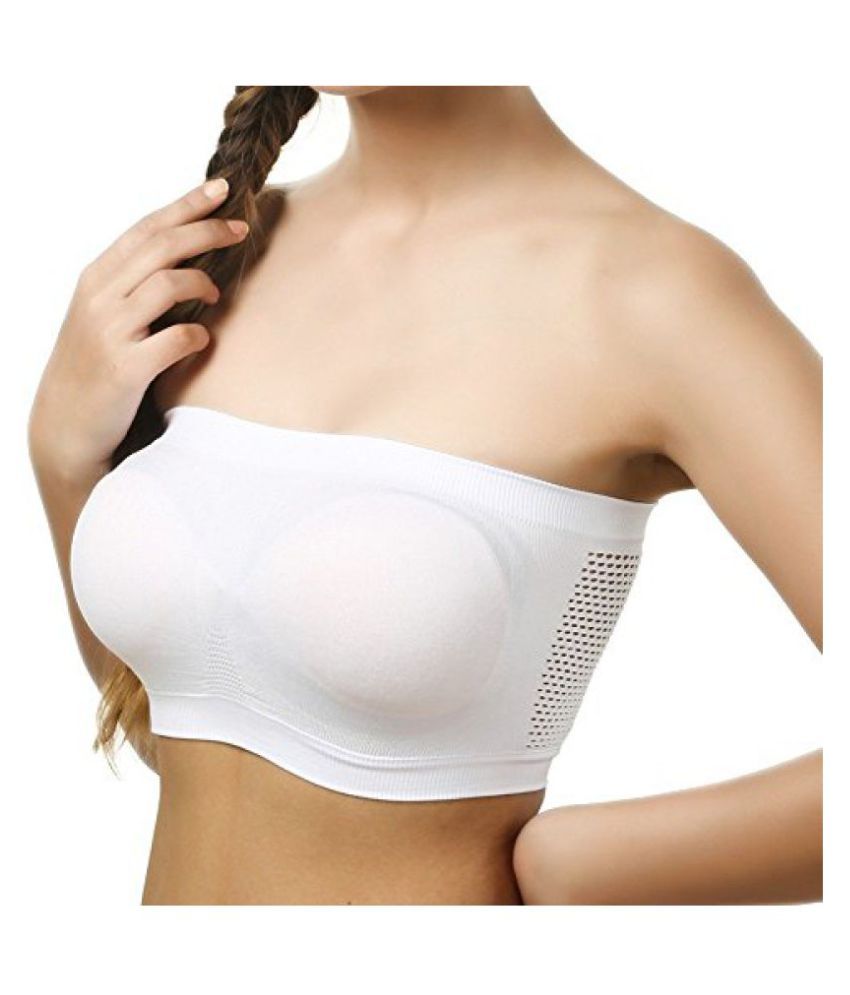 Fashion Line Women White Sexy Strapless Top Vest Sports Bra (fit Size 28 To 36) (free Size) available at snapdeal for Rs.108
