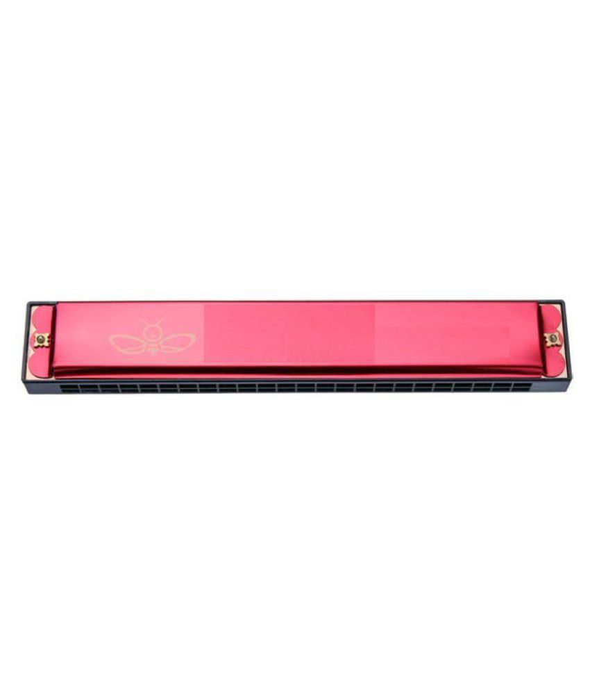 Novowels Bee Harmonica C 24 Holes Mouth Organ Red available at snapdeal for Rs.400