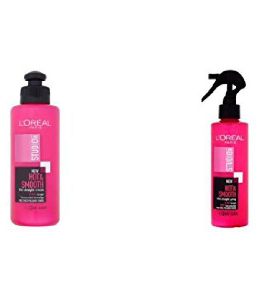 Loreal Studio Line Hot & Sleek Straight Cream And Hot & Smooth Straight Spray Combo (200 Ml*2) 400 Ml available at snapdeal for Rs.2150