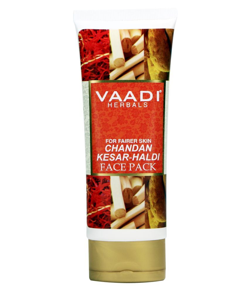 Vaadi Herbals Chandan Kesar Haldi Fairness Face Mask Cream 120 Gm available at snapdeal for Rs.95