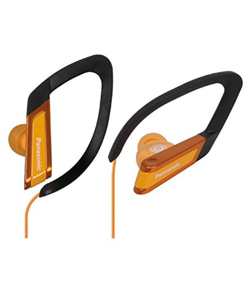 Panasonic Rp-hs200e-d Earhook Waterresistant Sports Headphone (orange) available at snapdeal for Rs.1699