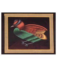 Advance Hotline Handmade-water-color-painting-bird Fabric Painting Without Frame Single Piece