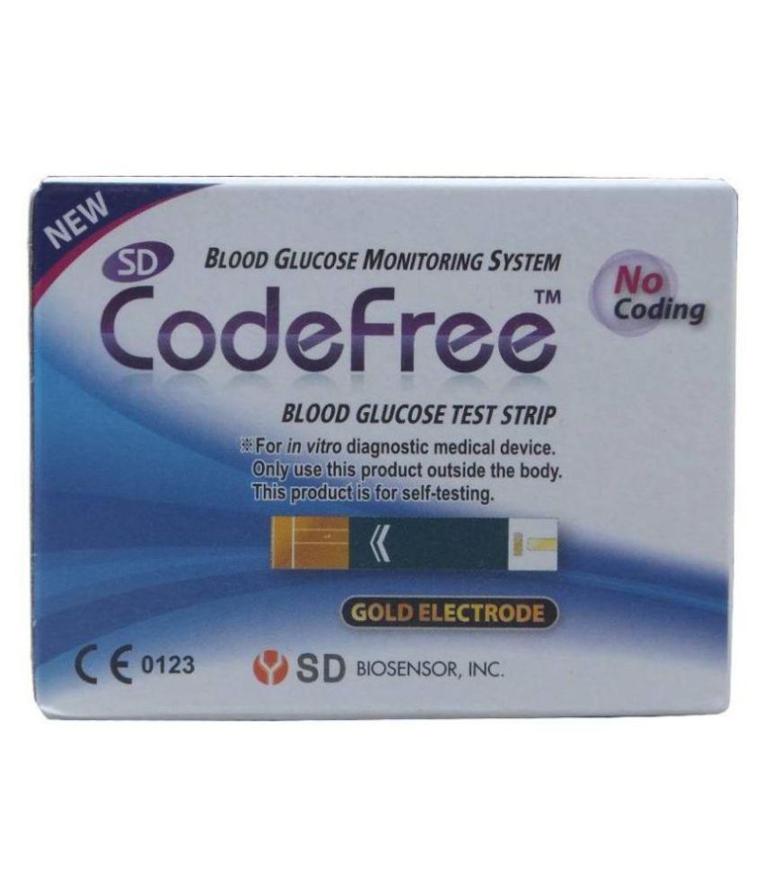 Sd Codefree 100 Test Strips Only Expiry (10/5/2018) available at snapdeal for Rs.1050