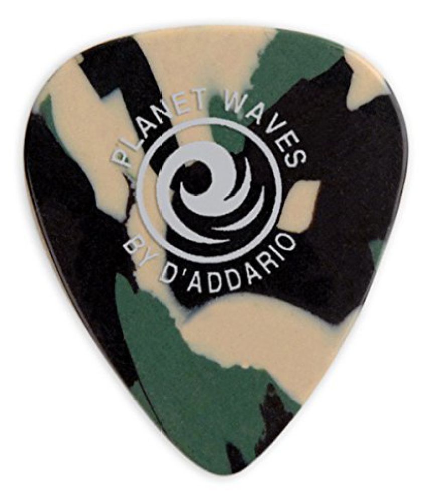 Planet Waves Camouflage Celluloid Standard Shape Extra Heavy Gauge 1ccf7 Guitar Pick available at snapdeal for Rs.181