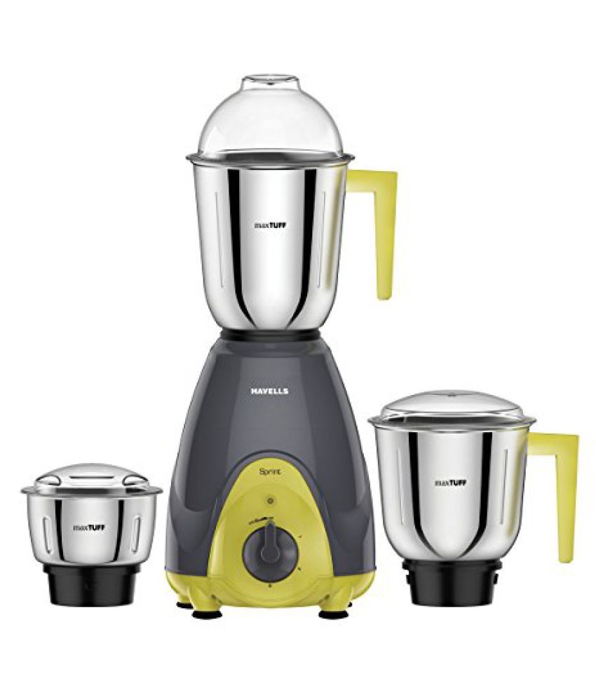 Havells Sprint 500-watt Mixer Grinder (grey/green) available at snapdeal for Rs.199