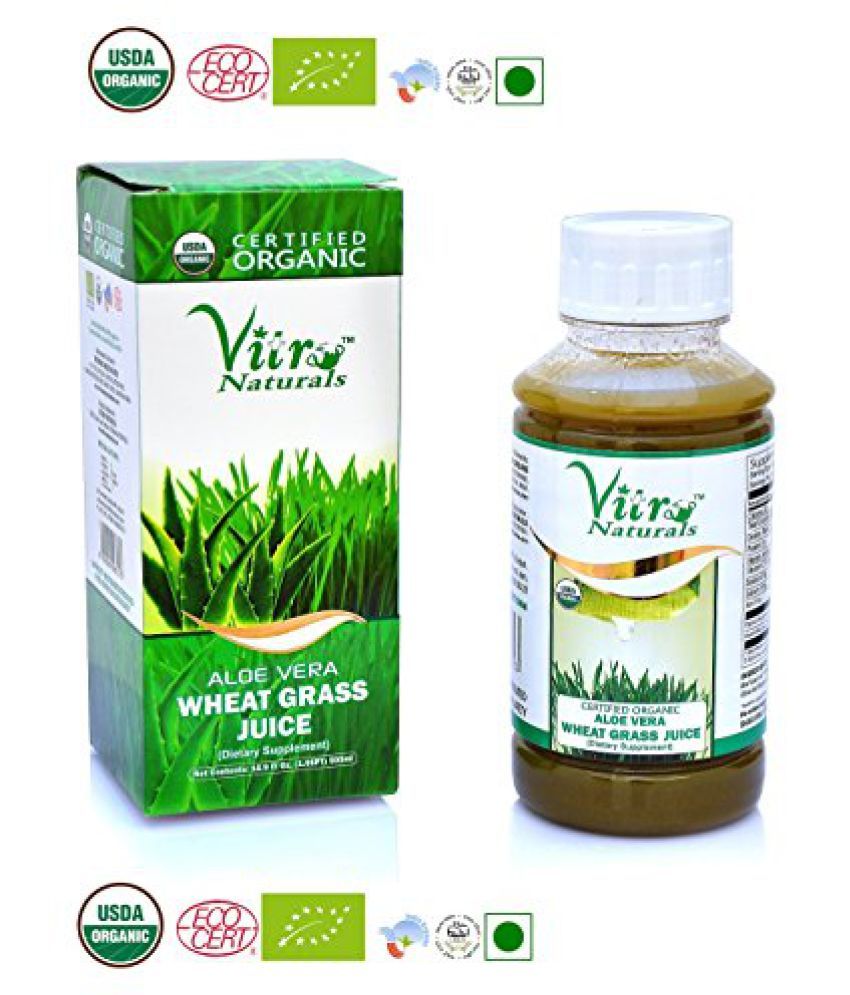 Vitro Certified Organic Aloe Wheat Grass Juice 500 Ml. available at snapdeal for Rs.210