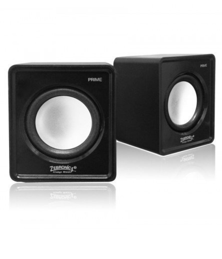 Zebronics Prime 2 2.0 Channel Multimedia Speakers (black) available at snapdeal for Rs.200