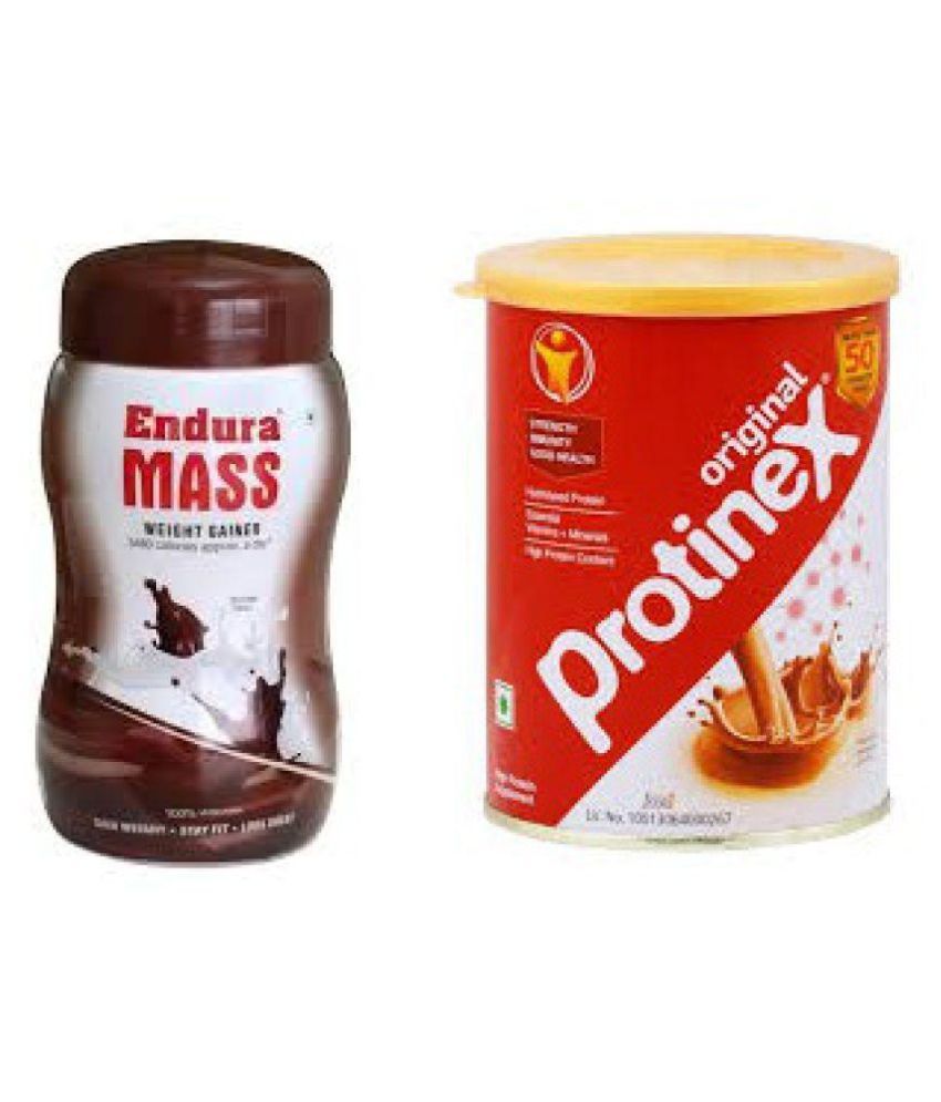 Endura Mass Chocolet 500 G And Protinex Chocolet 400 G 500 Gm Chocolate Weight Gainer Powder Pack Of 2 available at snapdeal for Rs.1095
