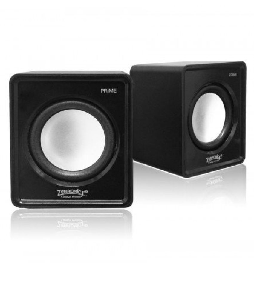 Zebronics Prime 2 2.0 Multimedia Speakers (black) available at snapdeal for Rs.310