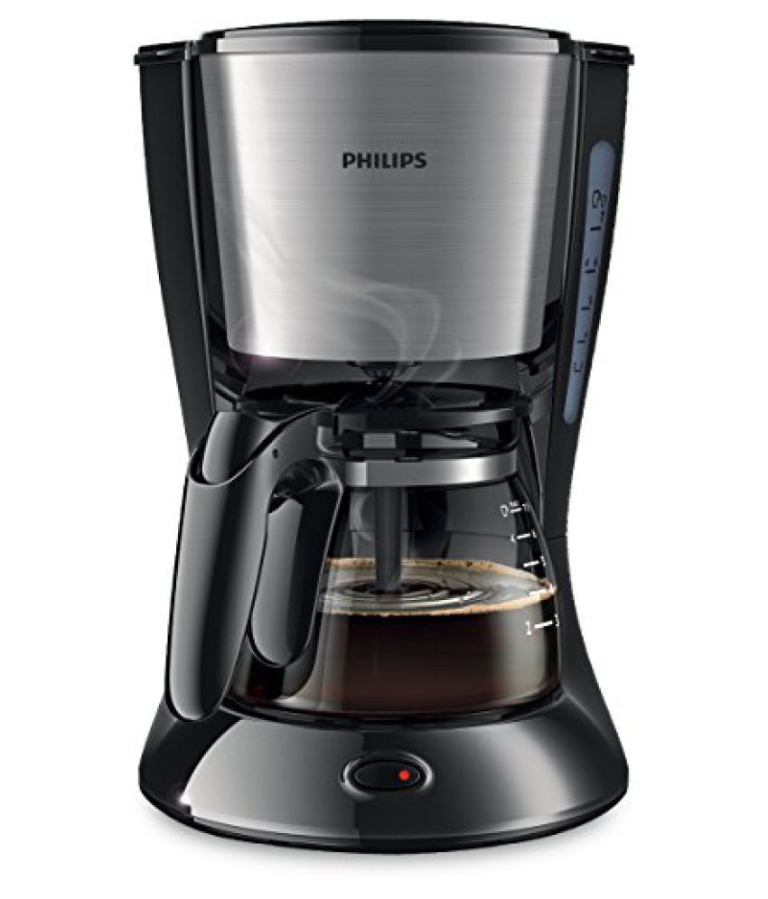 Philips Daily Collection Hd7434/20 0.92-litre Coffee Maker (black/metal) available at snapdeal for Rs.2295