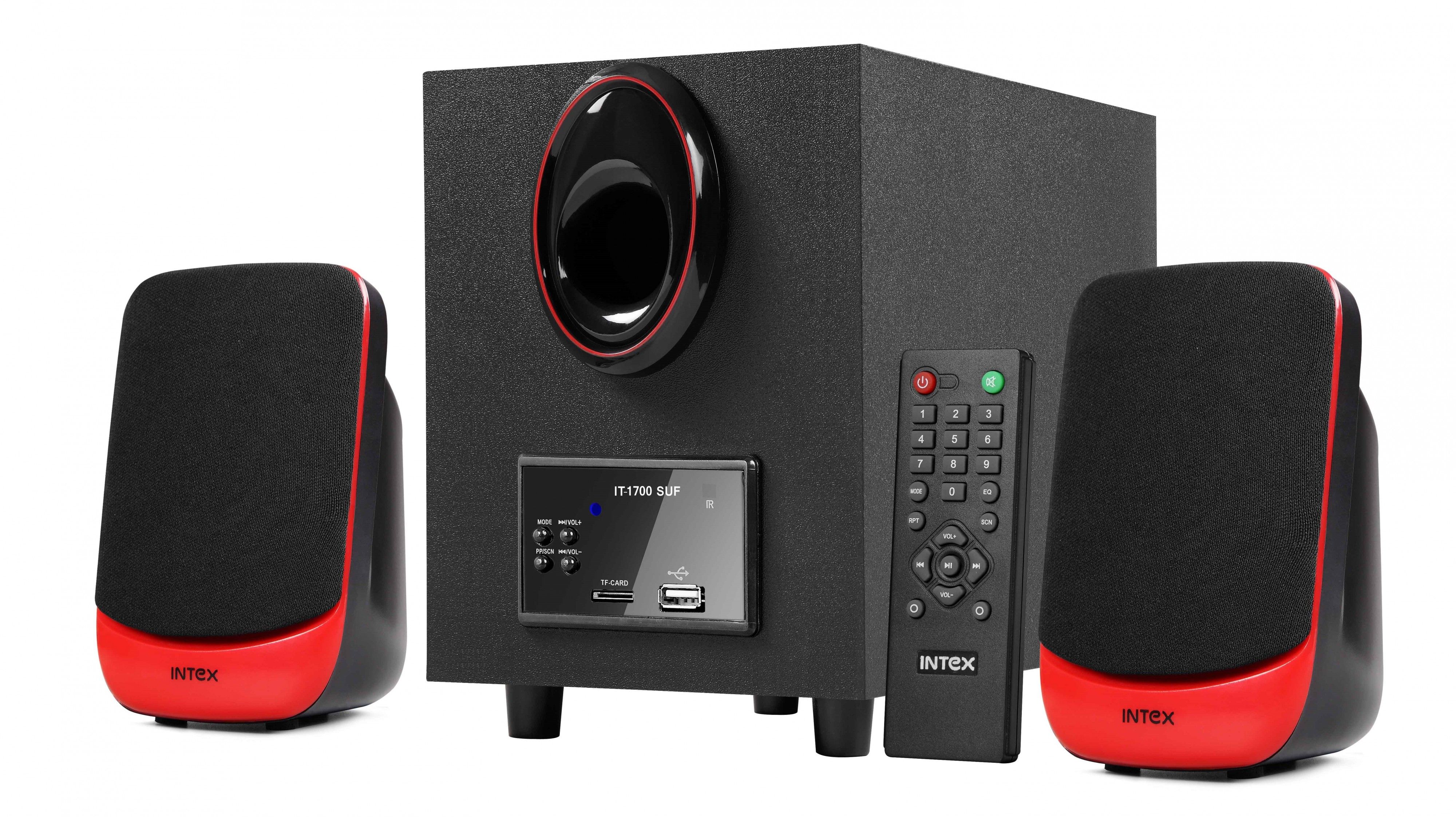 Intex It-1700 Suf Os 2.1 Channel Multimedia Speaker - Black available at snapdeal for Rs.1299