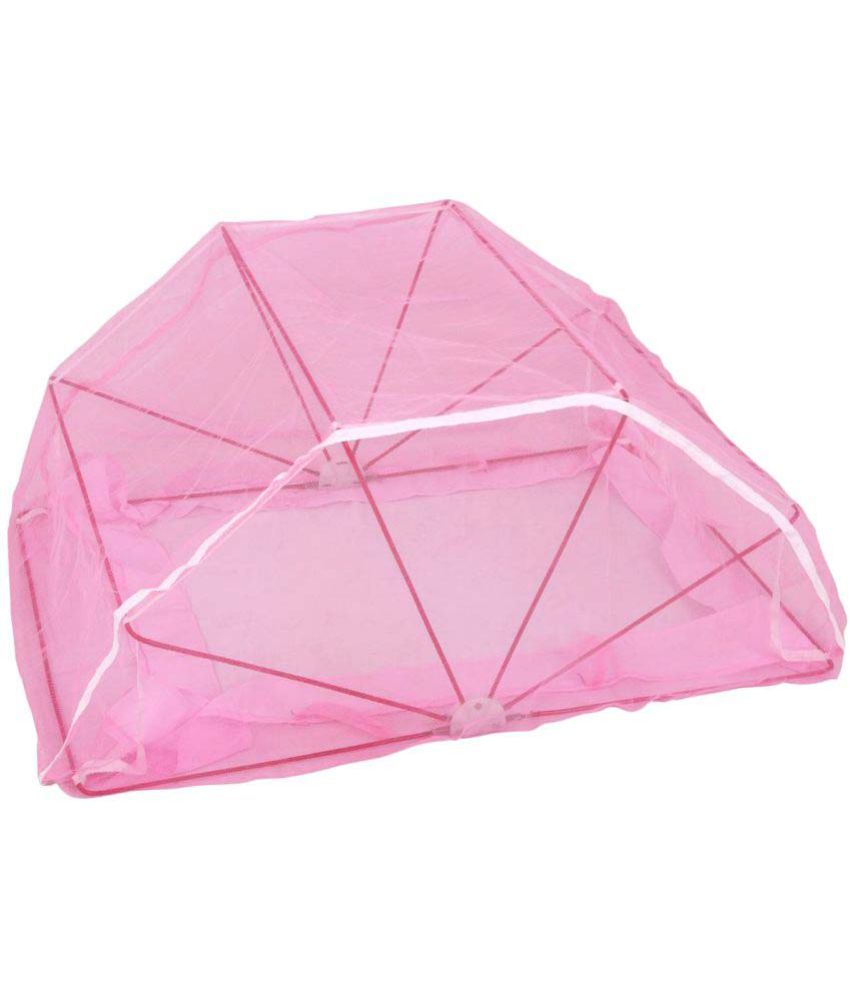 Ans Single Pink Plain Mosquito Net available at snapdeal for Rs.999