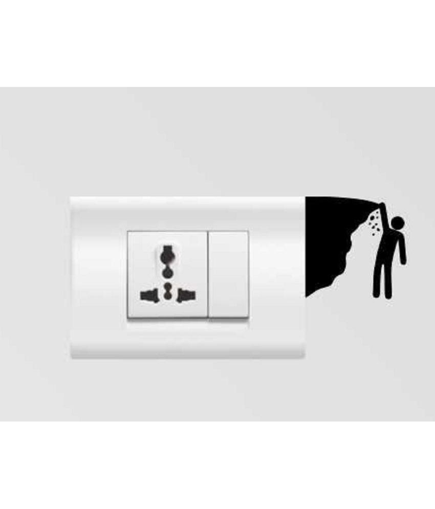 Genesis Arts 3d Falling Man Acrylic Switch Board Stickers available at snapdeal for Rs.150