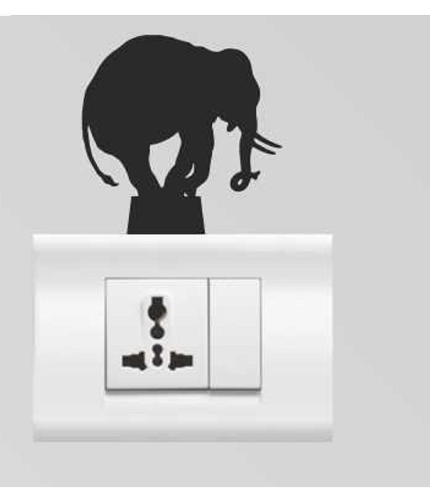 Genesis Arts 3d Elephant High Quality Acrylic Switch Board Stickers available at snapdeal for Rs.150