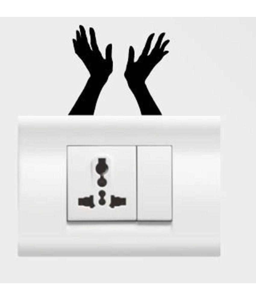 Genesis Arts 3d Hands High Quality Acrylic Switch Board Stickers available at snapdeal for Rs.150