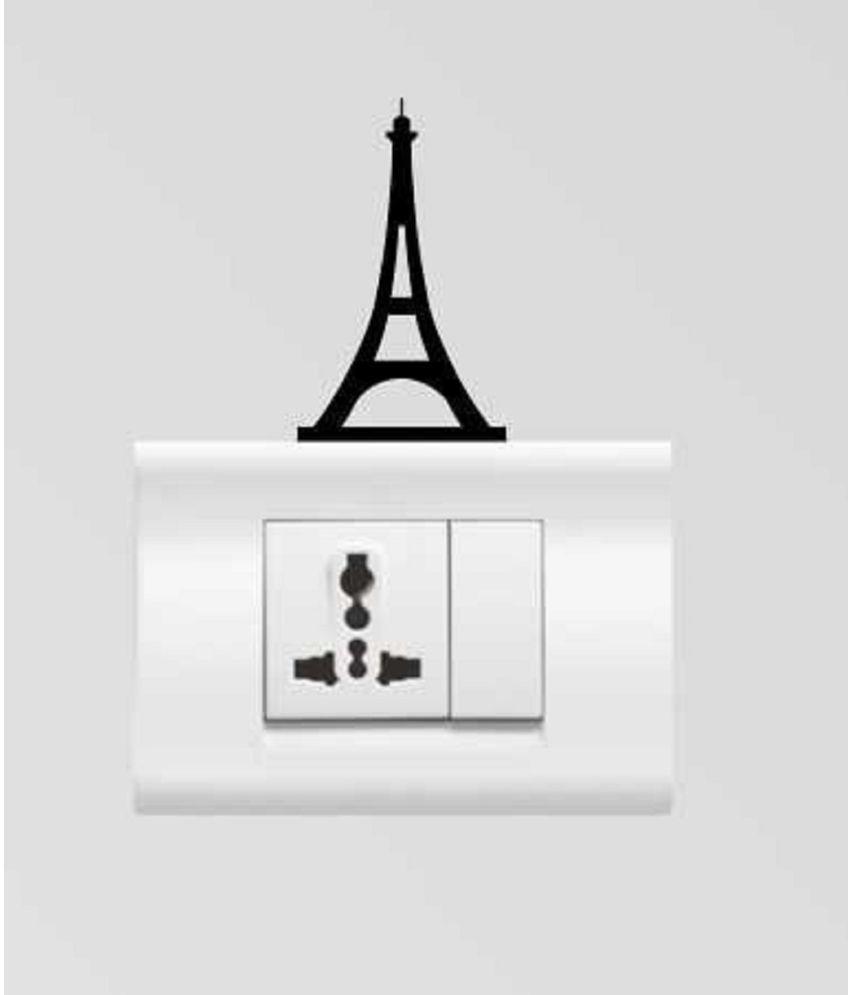 Genesis Arts 3d Eiffel Tower High Quality Acrylic Switch Board Stickers available at snapdeal for Rs.150
