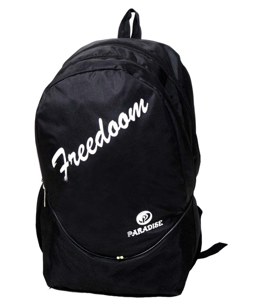 Paradise Black Polyster School Bag available at snapdeal for Rs.425