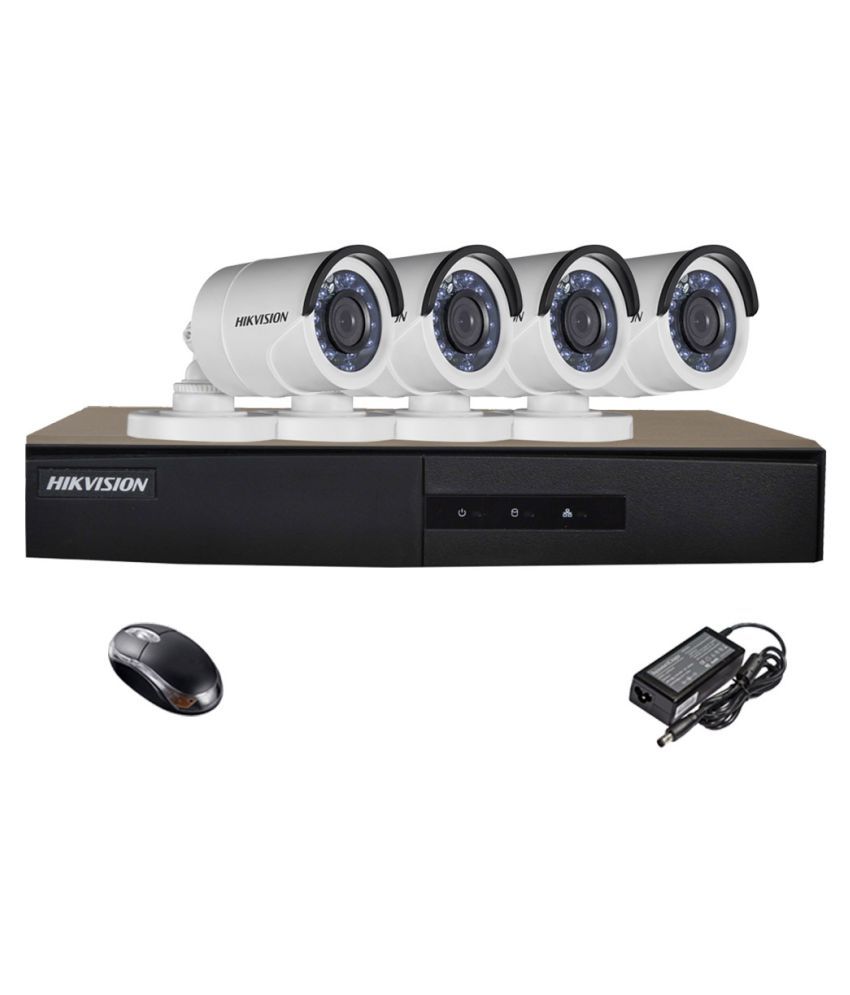 Hikvision Ds7204hghie12ce16cotirp04 720p Cctv Camera - Combo Of 4 available at snapdeal for Rs.9249
