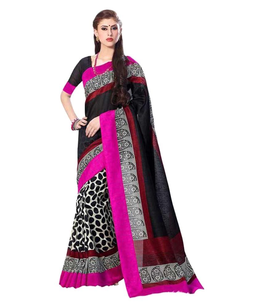 Usha Silk Mills Multicoloured Bhagalpuri Silk Saree available at snapdeal for Rs.369