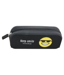 Silicon Different Emojis Featured Pencil Pouch Case For Multi Purpose -lg-10088 (color May Vary)