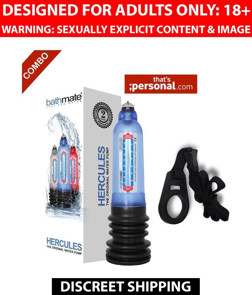 Bathmate Hercules Blue Penis Enlargement Pump Bathmate Shower Strap