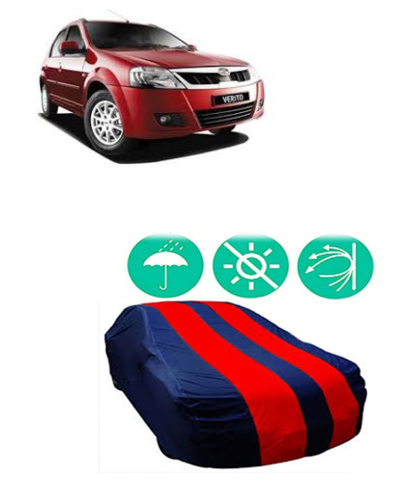 QualityBeast Car Body Cover For Mahindra Verito Red Blue Buy