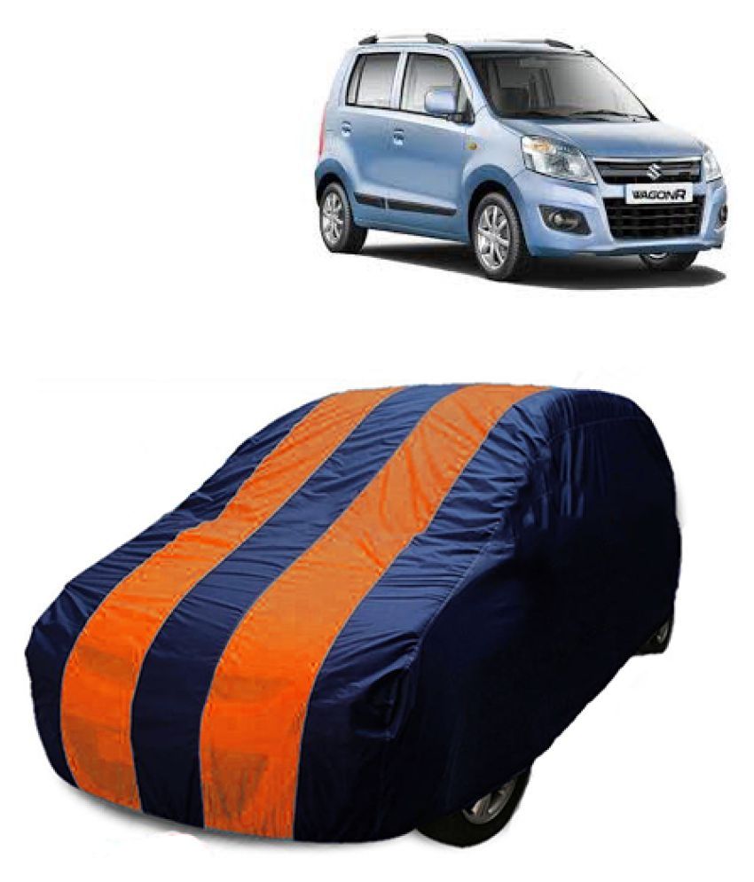 QualityBeast Car Body Cover For Mahindra Thar Orange Blue Buy