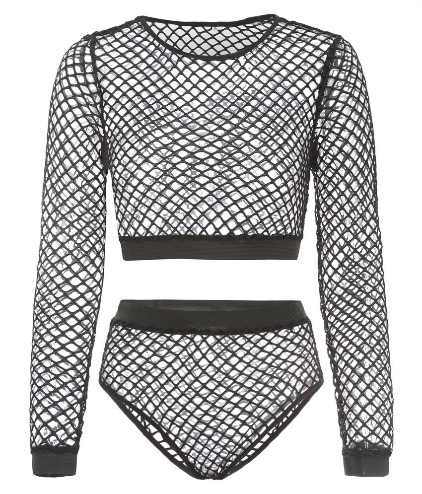 Kamalife Sexy Lingerie Split Suit Female Hollow Fishing Net Temptation