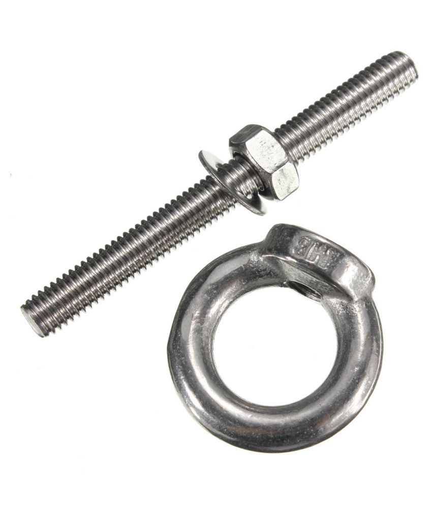 M6 M8 M10 M12 Marine Grade Stainless Steel Lifting Eye Bolts Set W