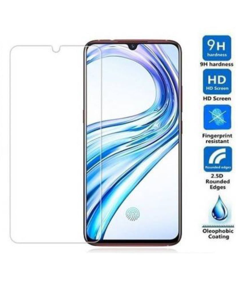 Vivo Y91 Tempered Glass Screen Guard By GLAZE Full Glue With Precise