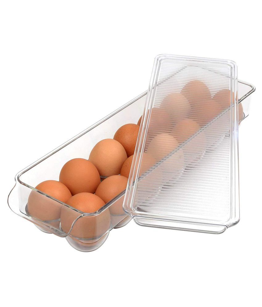 Ollection 14 Grids Egg Storage Box Refrigerator Crisper Egg Holder Egg