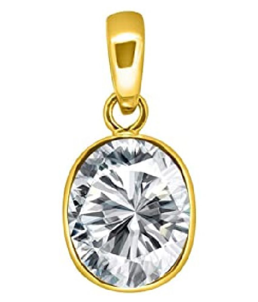 Natural Lab Certified Original 8 25 Ratti Zircon Gold Plated Pendant