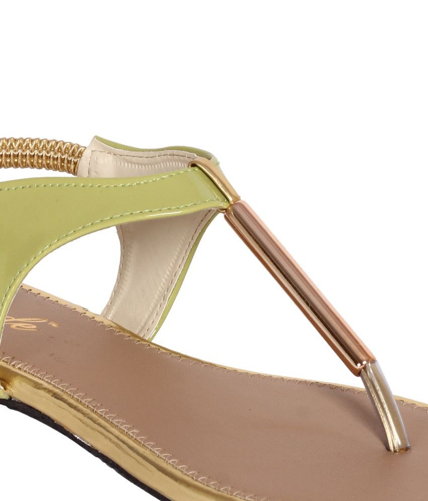 jade green flat shoes