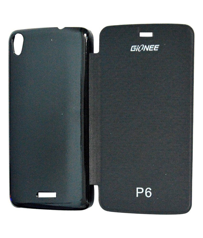 DDF Flip Cover for Gionee Pioneer P6 Black Flip Covers Online at