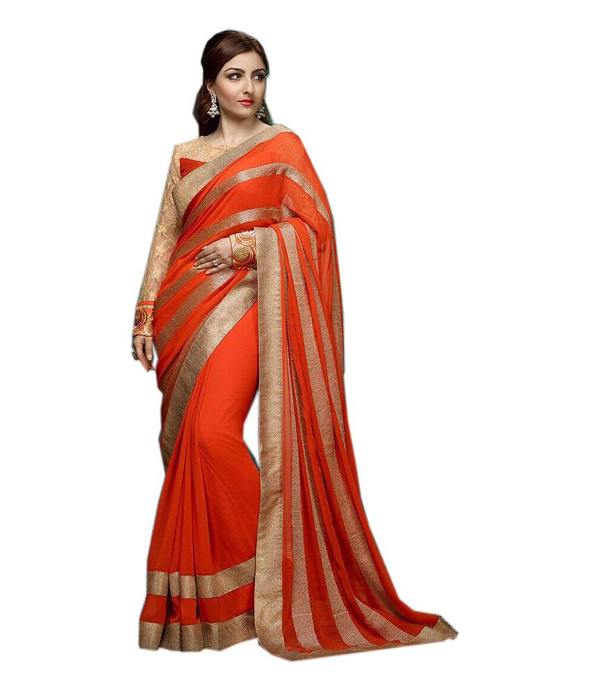 snapdeal designer sarees party wear
