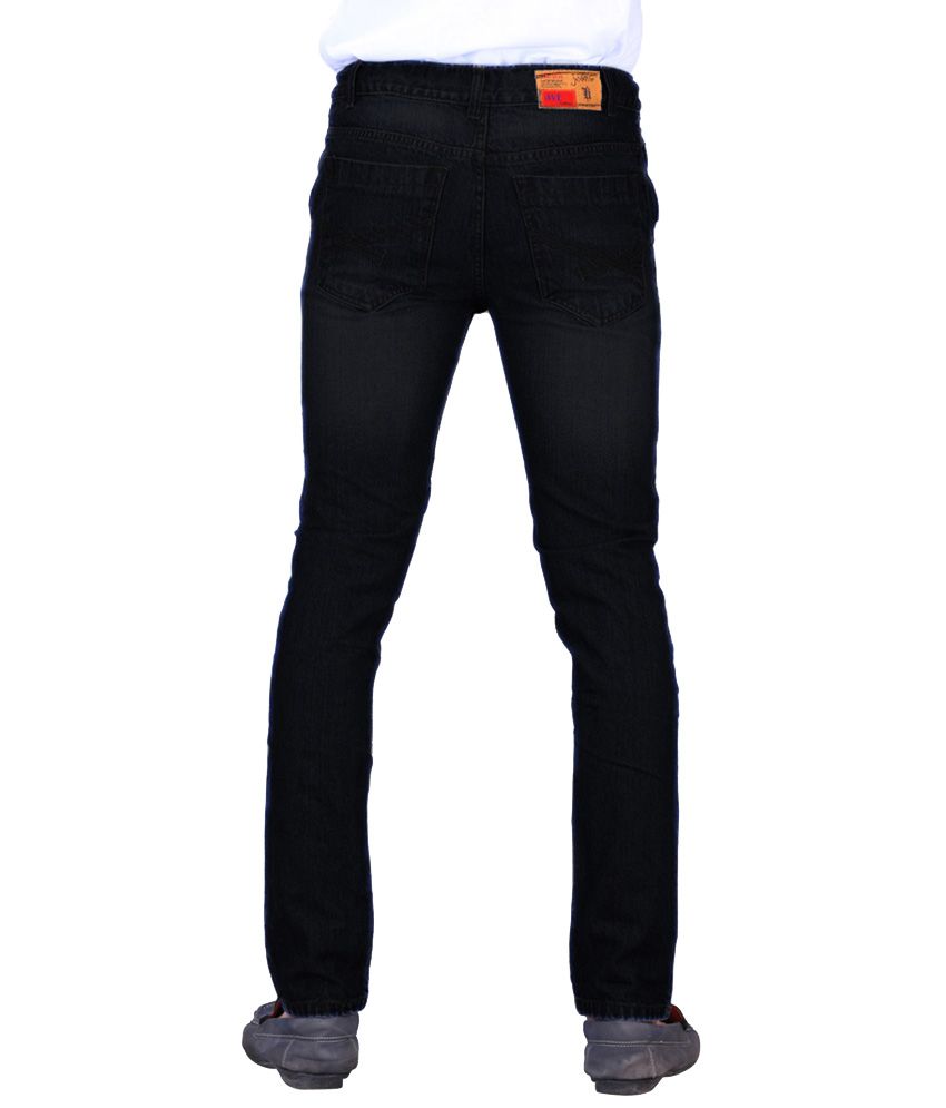 black cotton jeans mens