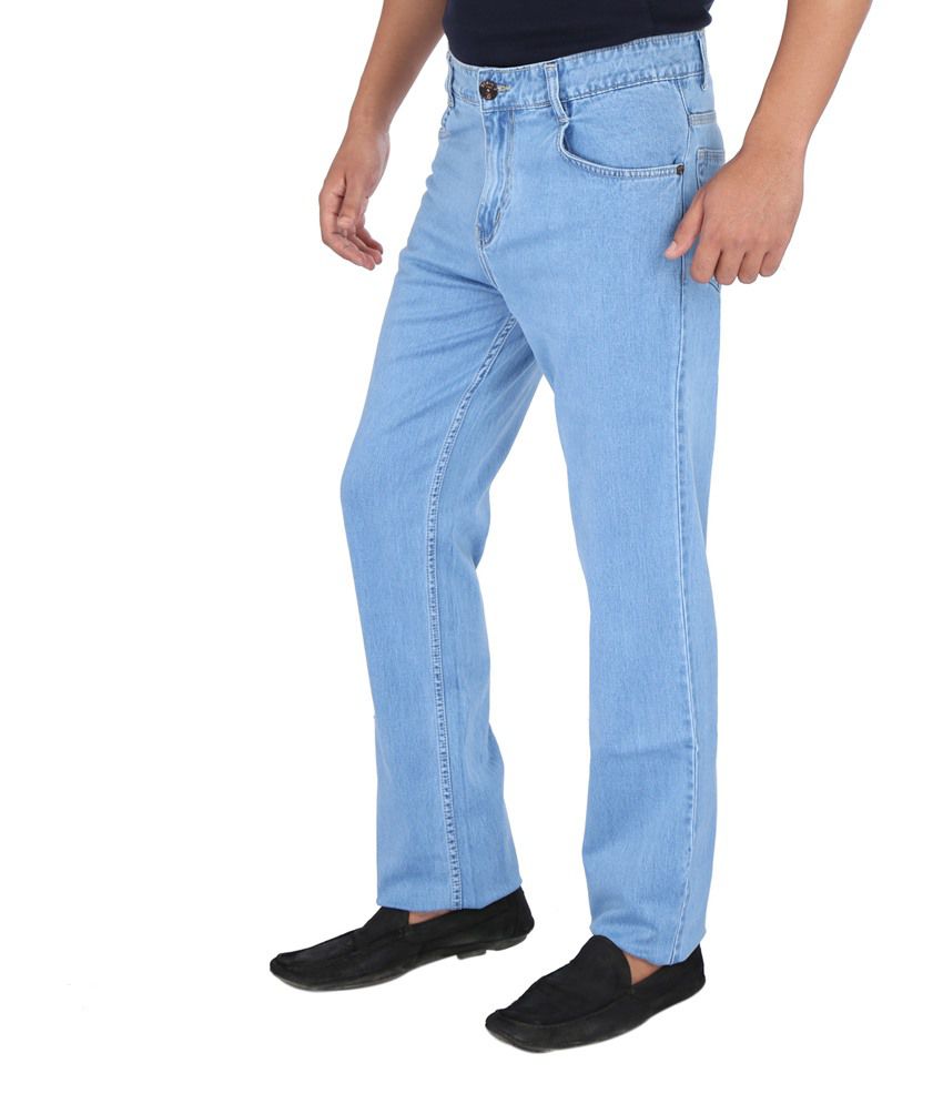 Denim-O Blue Cotton Jeans - Buy Denim-O Blue Cotton Jeans Online at ...