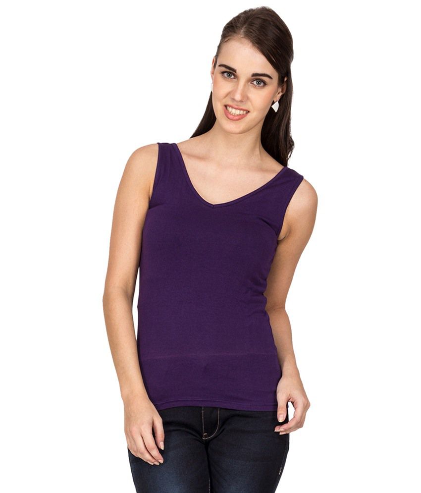 Amari West Purple Cotton Tops - Buy Amari West Purple Cotton Tops ...