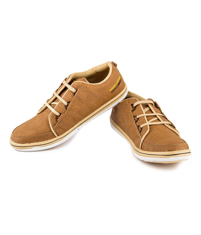 GS Tan Synthetic Leather Cool Smarty Shoe Casual Shoes - Buy GS Tan ...