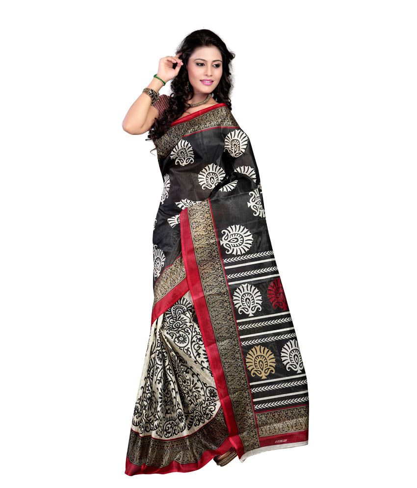 Soniya Fashion Combo Pack Of Subtle Multicolour Bhagalpuri Saree-Pack ...