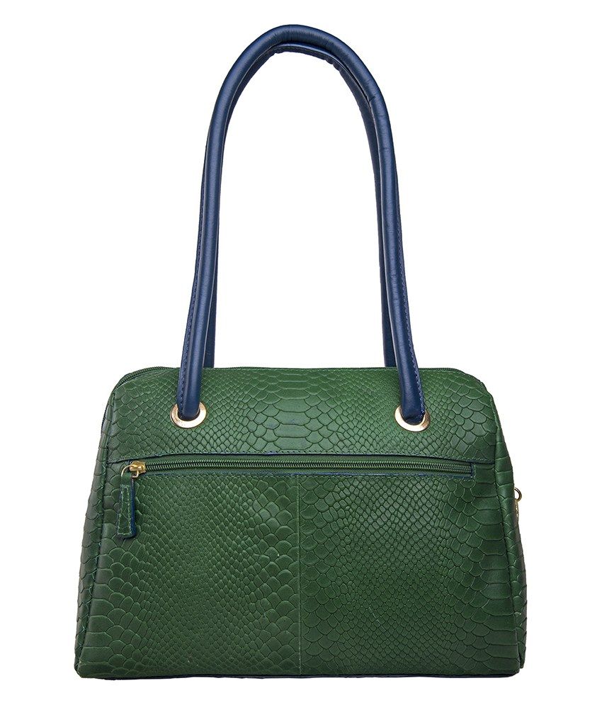 Hidesign DE LUCCHI 03 Green Leather Shoulder Bag Buy Hidesign DE